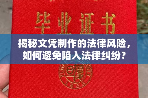 桂平揭秘文凭制作的法律风险，如何避免陷入法律纠纷？